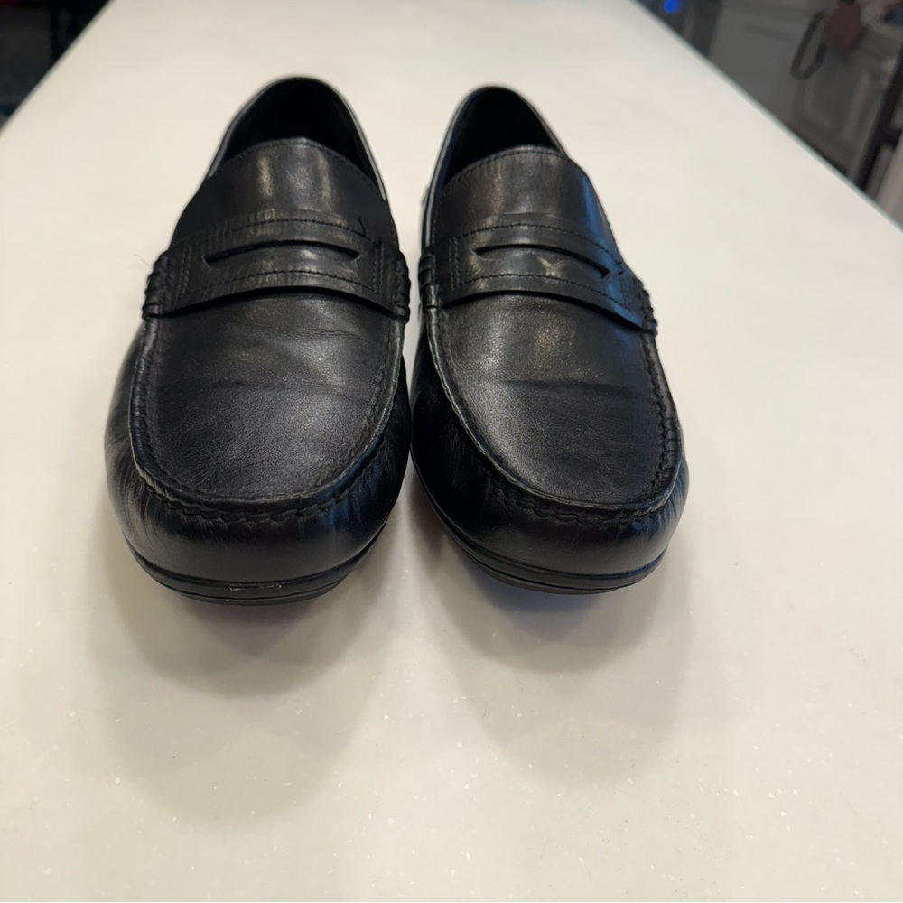 Coach Men’s Leather Driving Loafers Black Leather Sz 12D NEW - Picture 8 of 11